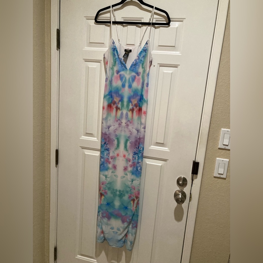 AFRM nwot Multicolor Tie-Dye Maxi Dress